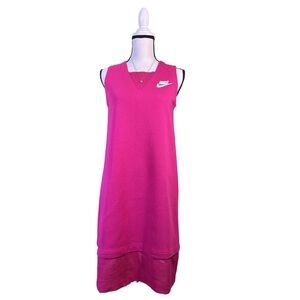 Nike Sportswear Women’s Sleeveless Tank Top Casual Pink Athletic Summer Dress